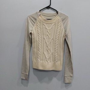 Luluemon St. Moritz Cable Knit Sweater Polar Cream